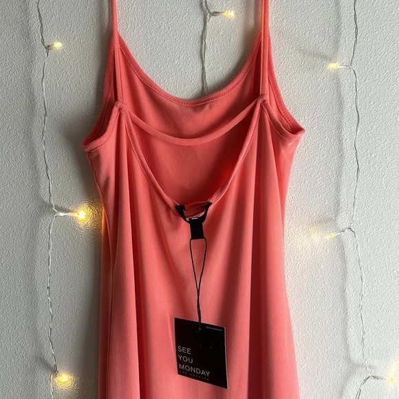 See You Monday Coral Mesh Lined Cutout Maxi Dress 🪸​ - Picture 2 of 2